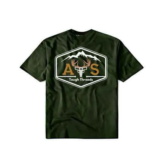 Four Five Men’s Dri Ease Oversized T-Shirt- Pine Green